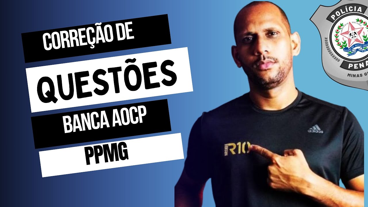 CORREÇÃO DE QUESTÕES INSTITUTO AOCP –  🚔 | Professor Robson Marques