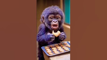 কত কিউট 🥰 #funny #comedy #monkey #food #fun #freefireshortstory #funnymonkeydubbinng
