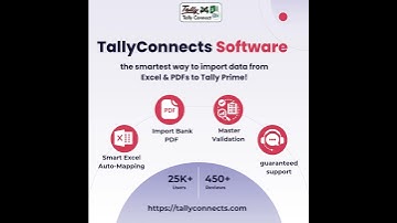 TallyConnects Software – the smartest way to import data from Excel & PDFs to Tally Prime!