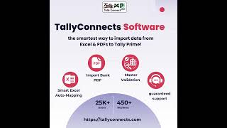 TallyConnects Software – the smartest way to import data from Excel & PDFs to Tally Prime!