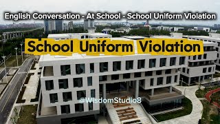 School Uniform Violation 📋 Learning English Daily Conversation at School speaking practice listening