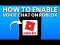 NEW! How To Get Voice Chat On Roblox (UPDATED 2025)