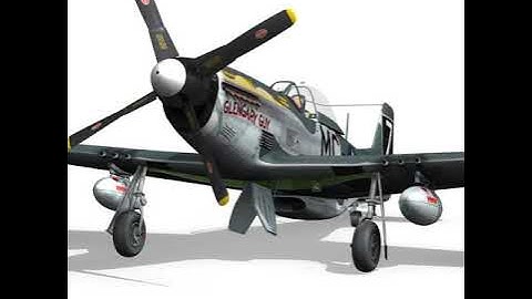 3D Model of North American P-51D Mustang - Glengary Guy Review