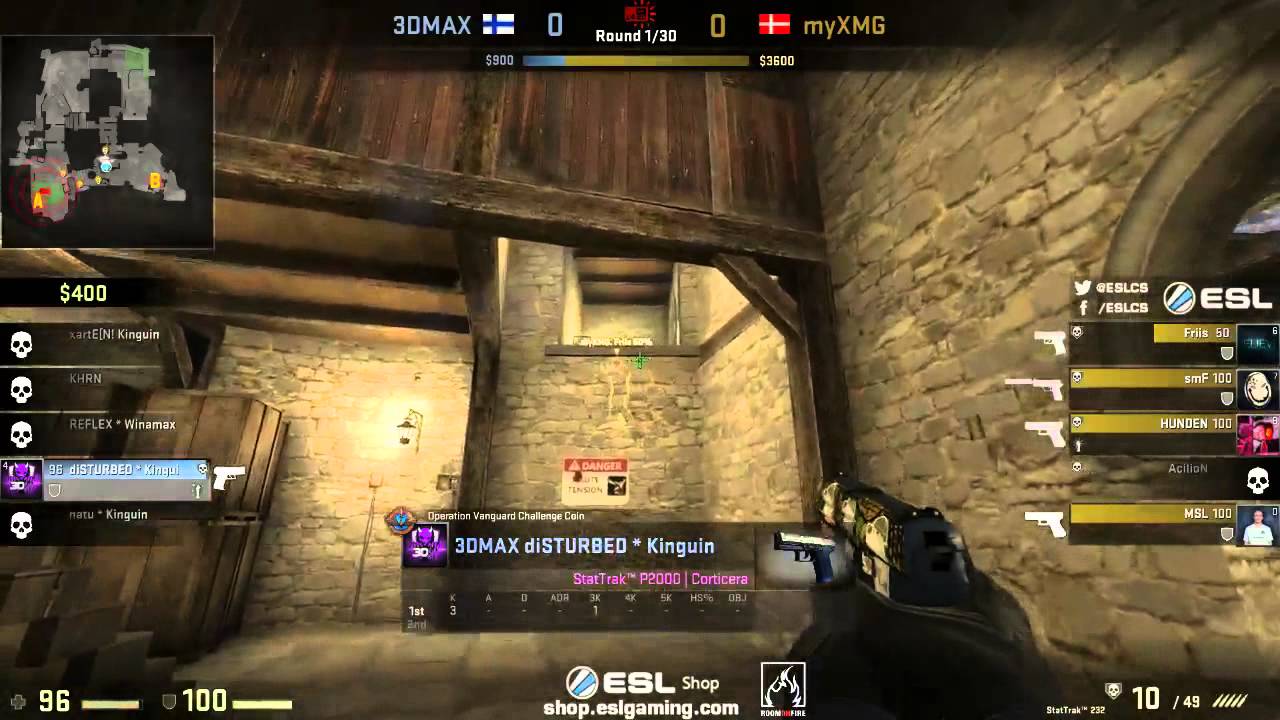 CS:GO - 3DMAX vs. myXMG (Cobblestone) - ESL Pro League Winter 2014 - Group A Map 2