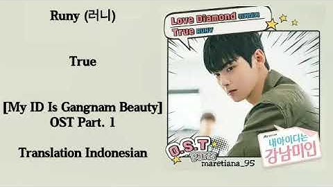 Thumbnail of Runy (러니) - True Lyrics HAN-ROM- INDO My ID is Gangnam Beauty 내 아이디는 강남미인 OST Part. 1