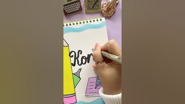 Easy Front Page Design: Korean ✏️ #shorts #nhuandaocalligraphy #frontpage