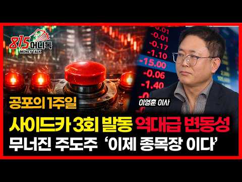 역대급 급락장, 1주일에 사이드카 3일 발동.. 엄청난 변동성 이유 / 주도주의 주가폭락, 이제부터 오를 주식은? | 이영훈 이사