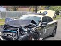 Dash Cam Armed Felon Wrecks Police Car in Chase
