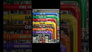 Celebrity Industrial Pipe Color Code Meaning | Air Water Gas Fire Line Identification #viral #shorts #yt Net Worth