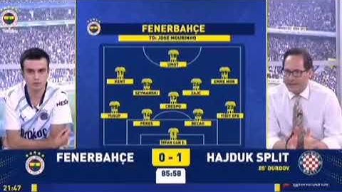 Fenerbahçe 0-1 Hajduk Split fbtv gol anları ağlama anları