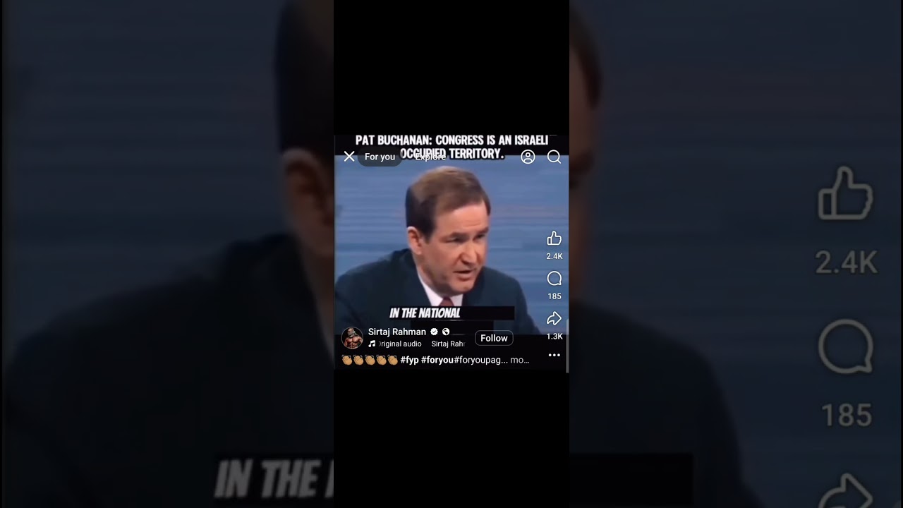 Pat Buchanan: Congress is Israeli-occupied territory