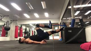 Supine Single Leg Hip Flexor Bridge