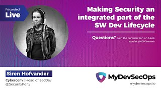 Making Security an integrated part of the Software Development Lifecycle by Siren Hofvander screenshot 4