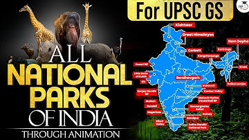 Indian National Parks Explained Through Animation | StudyIQ IAS