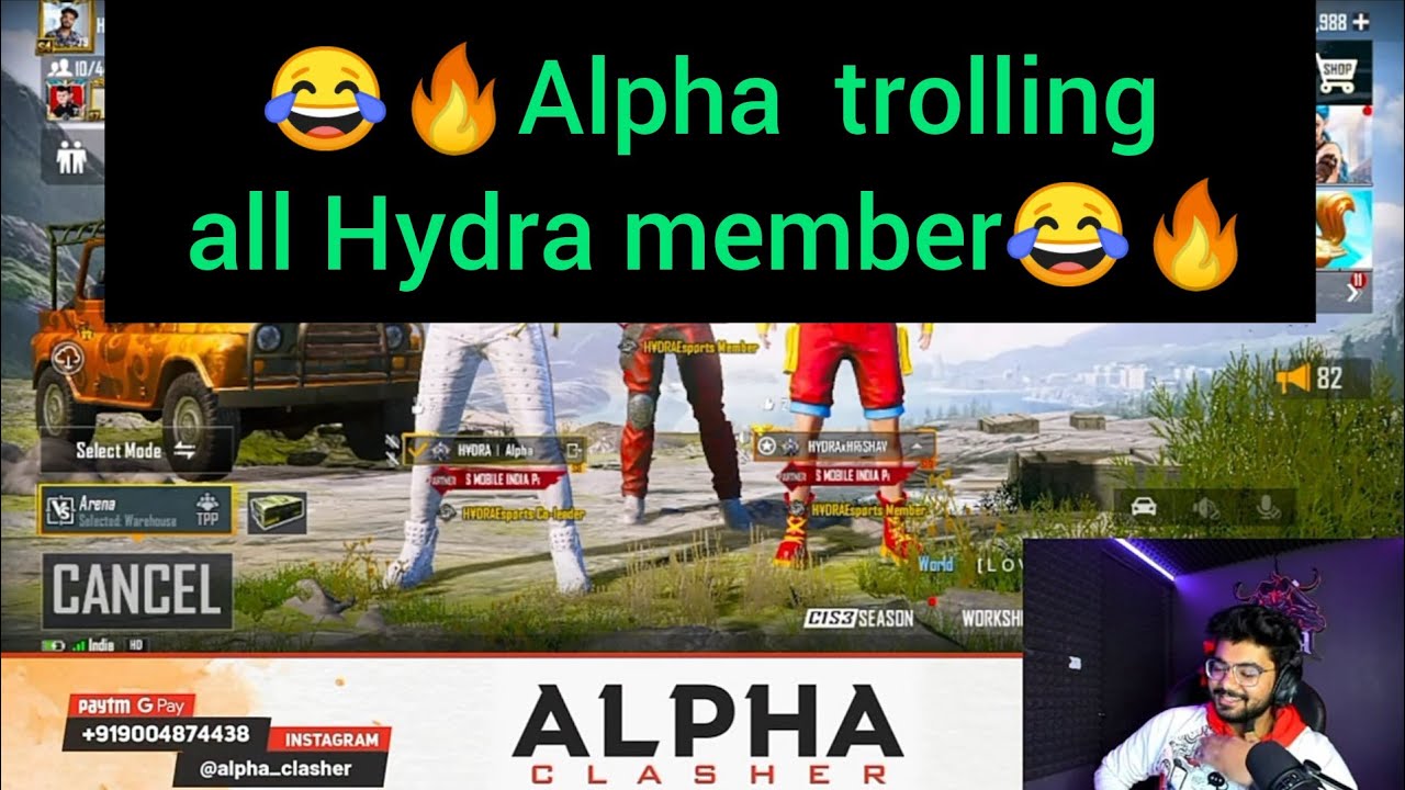 💥😂Alpha trolling all Hydra member😂 🔥/ hydra live/
