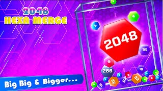 2048 Hexa Merge Drop Puzzle screenshot 2