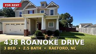 FOR RENT: 3BD/2.5BA Home in Raeford NC w/ Fenced Backyard   Firepit | 438 Roanoke Drive
