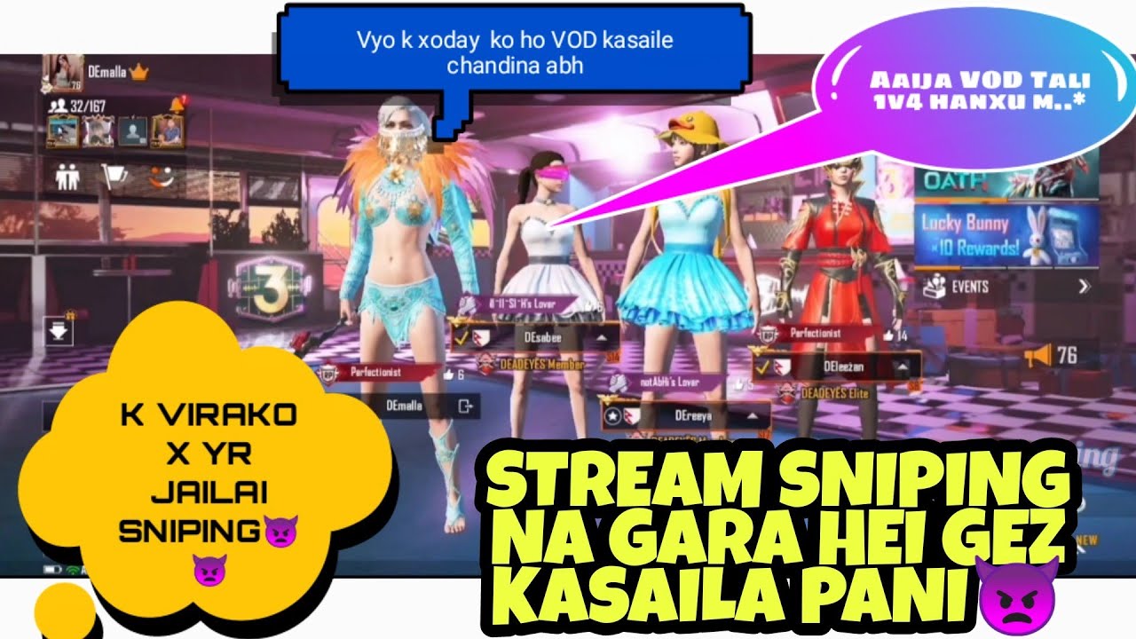 Stream Sniping Kanda =(Indu Malla Gaming vs VOD 👿👿 On Fire indu Scod