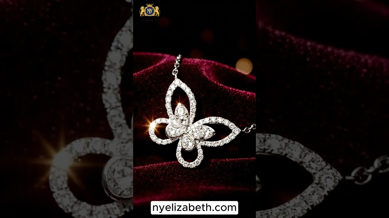 GRAFF BUTTERFLY SILHOUETTE NECKLACE 18K WG