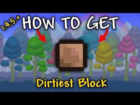 How to Get Dirtiest Block in Terraria 1.4.5.6 (Seed)