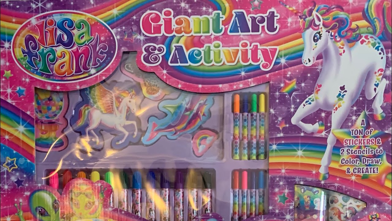 Giant Lisa Frank Art & Activity set - Unboxing - YouTube