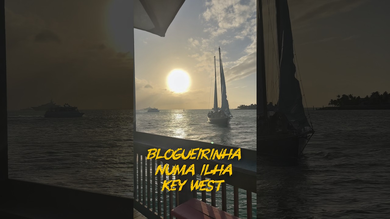 Performance de Blogueirinha numa ilha em key west. 