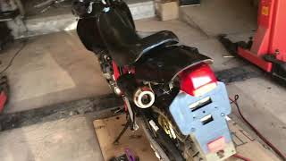 Honda NX 650 First Start.