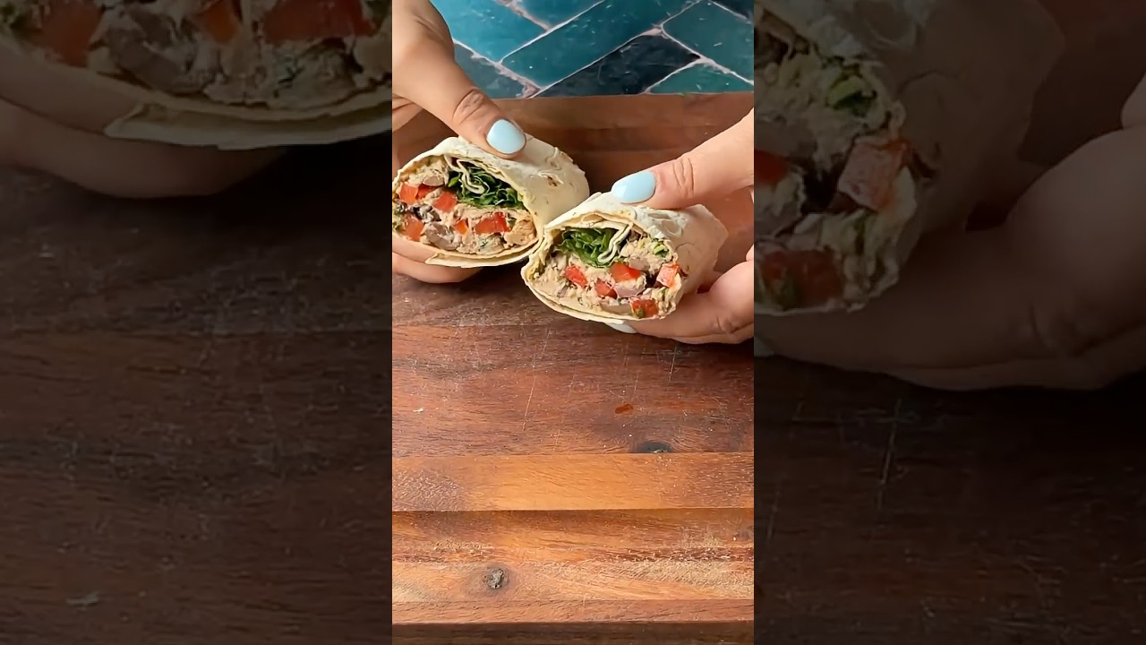 This Mediterranean Tuna Wrap is the Easiest Lunch You'll Ever Make!