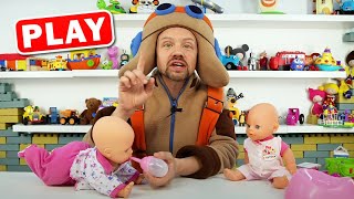 KyKyPlay - Кукутики - Куклы Глаша и Наташа и горшок с наклейкой - Поиграйка