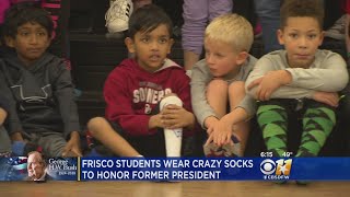 North Texas Elementary School Kids Pay Tribute To Late President By Wearing 'Crazy Socks'
