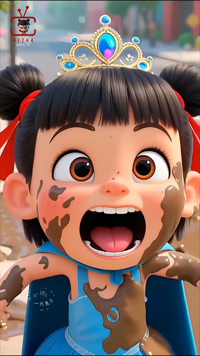 Kartun Anak 3-in-1 yang Lucu & Kreatif 💖 | Pesta Lumpur, Gaun Permata & Tantangan Tinggi #nezhaki...