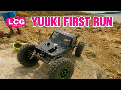 Flatgekko Yuuki freestyle LCG rc crawler - first run and build overview