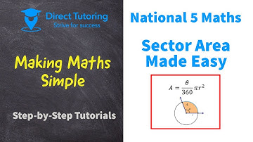 How to Solve Sector Area Easily. National 5 Maths