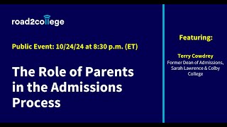 The Role of Parents in the Admissions Process