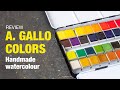 A. Gallo Colors handmade watercolour (review)