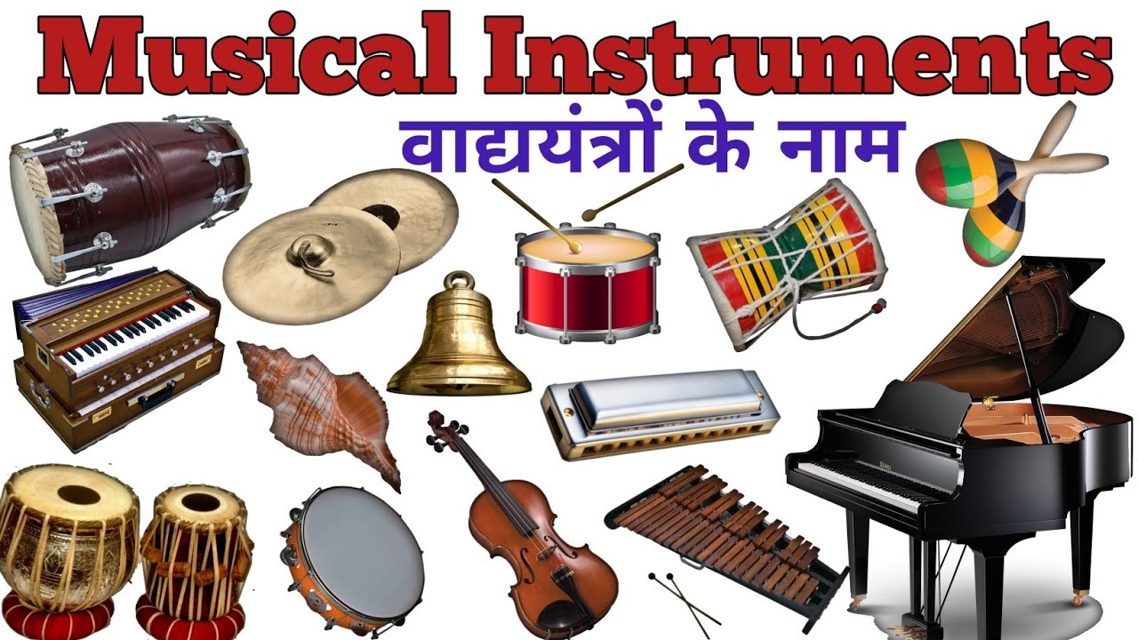 Musical Instruments Name l वाद्य यंत्रों के नाम l Musical instruments ...