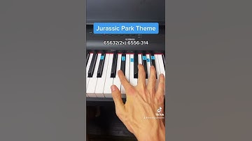 Thumbnail of Jurassic Park Theme easy piano tutorial!