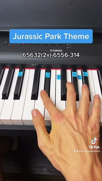 Jurassic Park Theme easy piano tutorial!