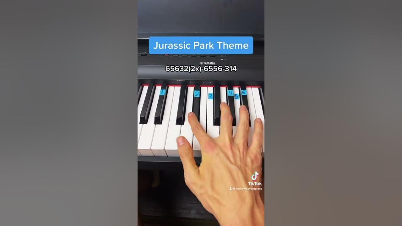 Jurassic Park Theme easy piano tutorial!