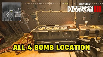 All 4 Bombs Location in GORA DAM - Call of Duty Modern Warfare 3 (2023)