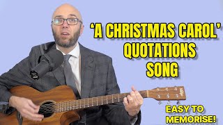 The 'A Christmas Carol' Quotations Revision Song! (with chords)