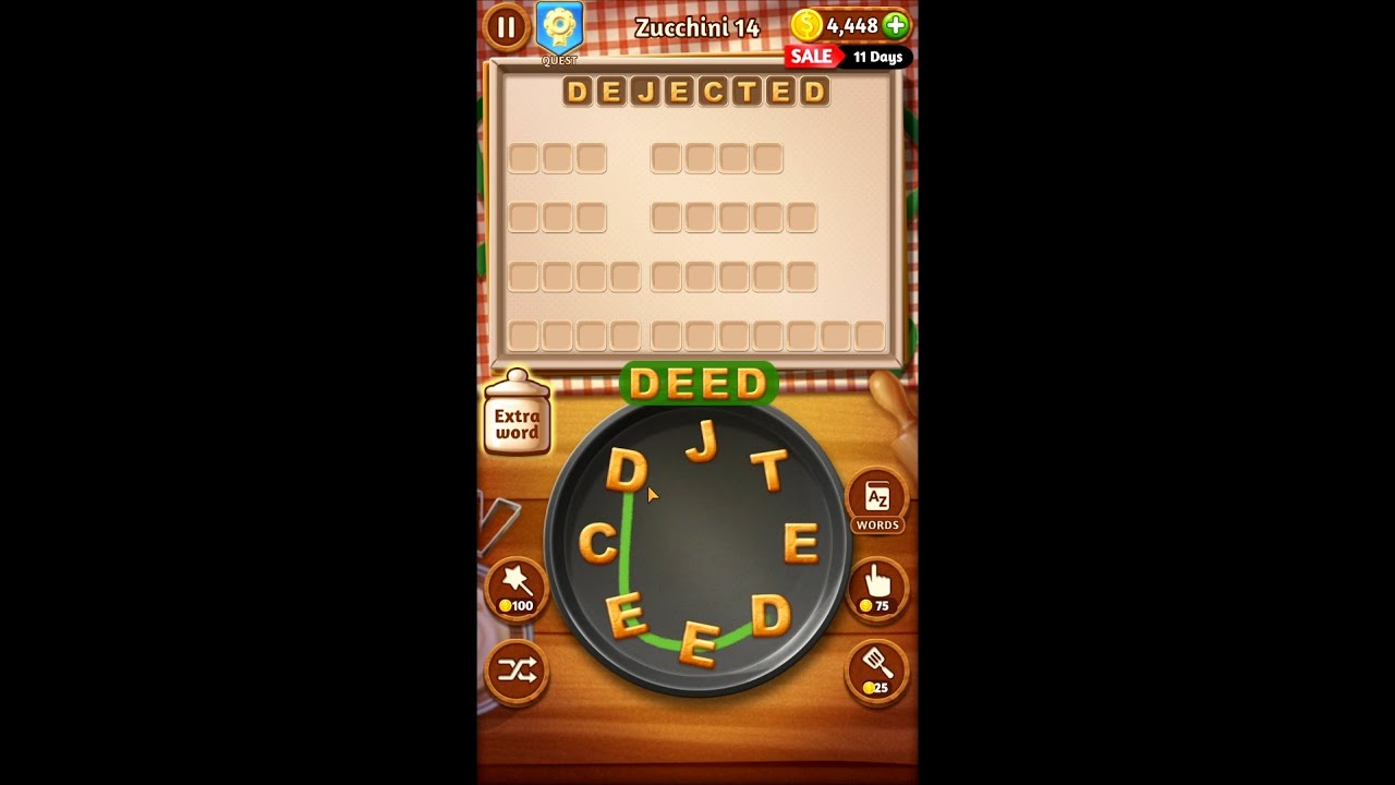 Word Cookies Zucchini Levels 13-20 - Phenomenal Chef Answers - YouTube