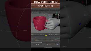 Constrain a prop and keep the hand free to animate! #animation #animationtricks #maya #constraints