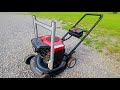 700cc Twin PUSH MOWER Vs 4 Feet Tall GRASS V1