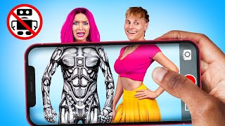 TEMANKU Seorang ROBOT! Cara Menjadi Populer! Momen Lucu Sehari-hari oleh Dunia La La Zona Belajar