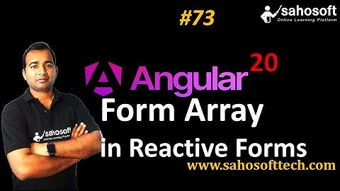 Form Array in Reactive Forms in Angular 20 | Forms in Angular | Sahosoft