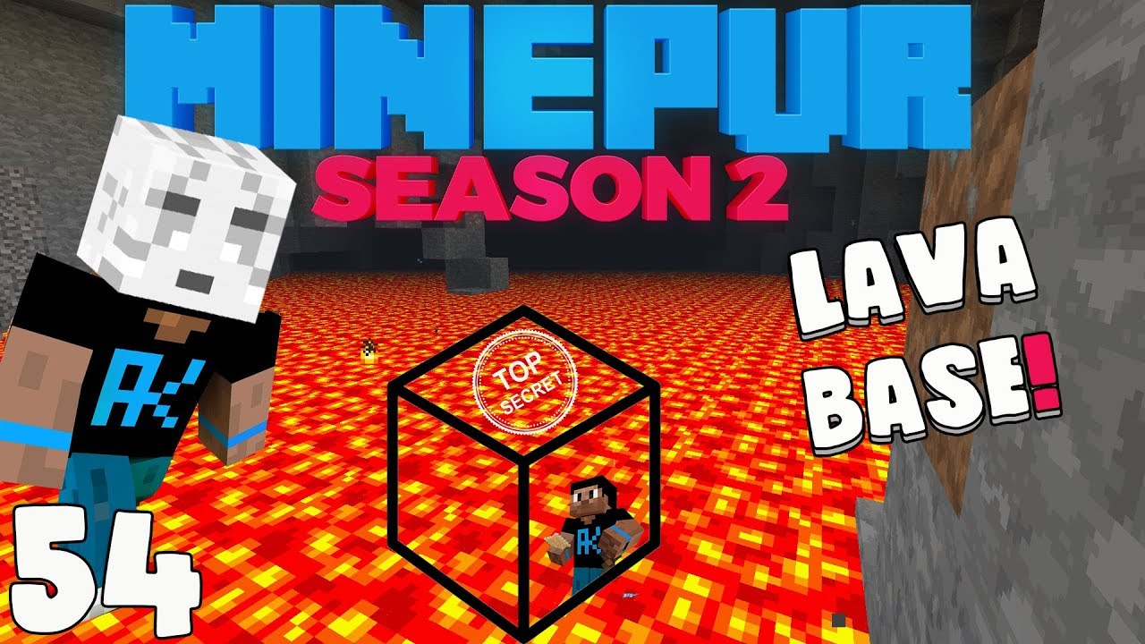 Minepur Season 2 MINEPUR S2 : "Secret LAVA Base" Ep 54 wt Akan22 "Minecraft Hindi" 1.14.4