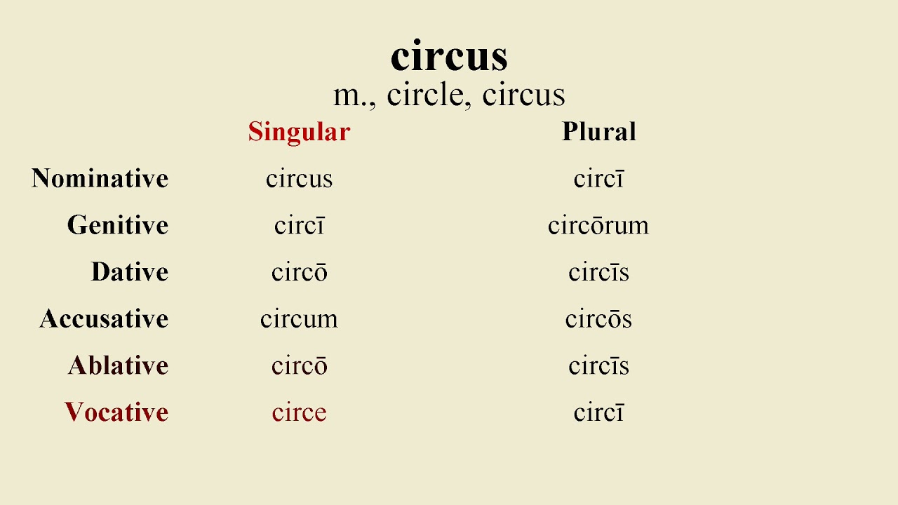Loquere Latīnē How to Pronounce circus YouTube