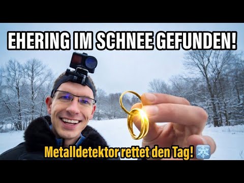 Ehering im Schnee verloren – zwischen Störsignalen gefunden! | Schatzsuche Metalldetektor