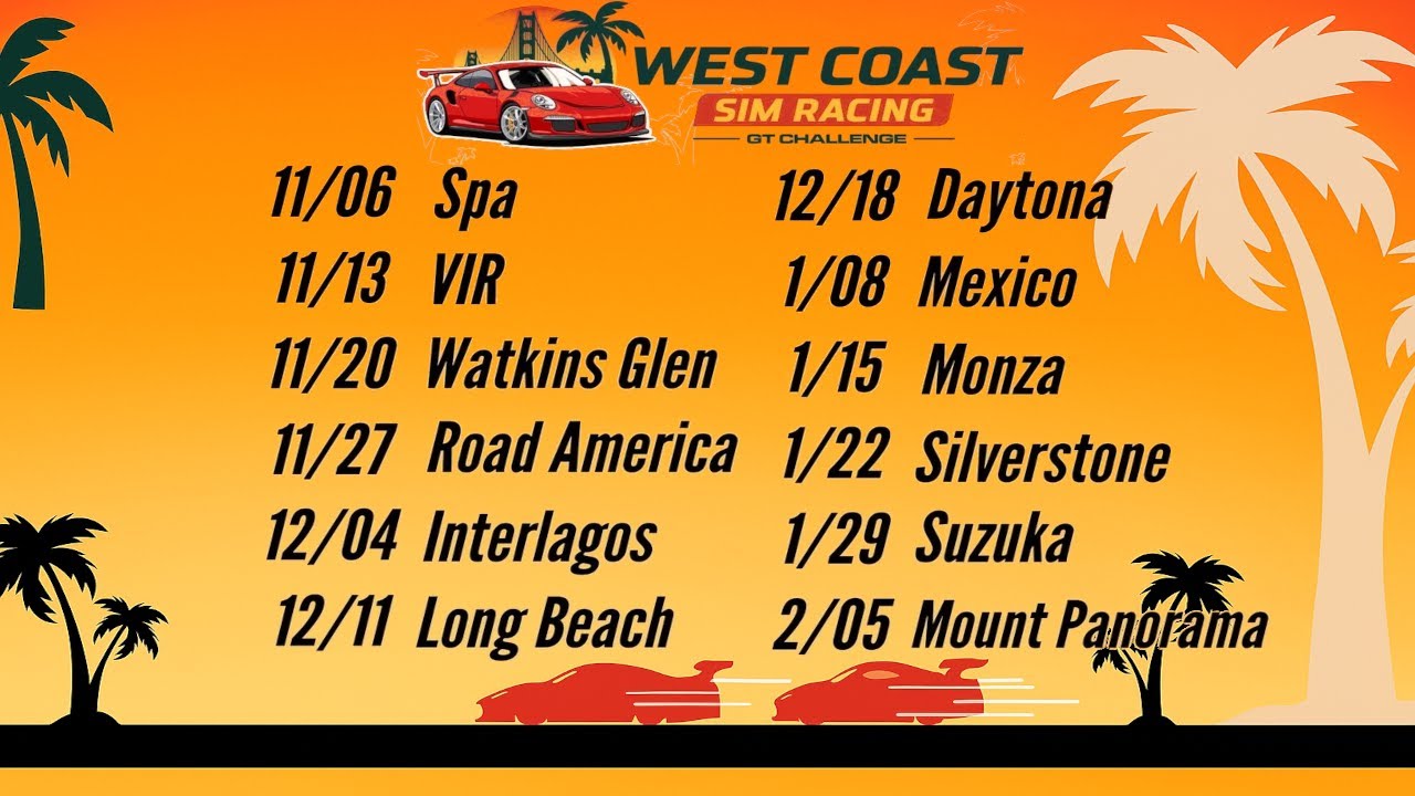 West Coast Sim Racing | Mexico | GT Challenge | R8 S3